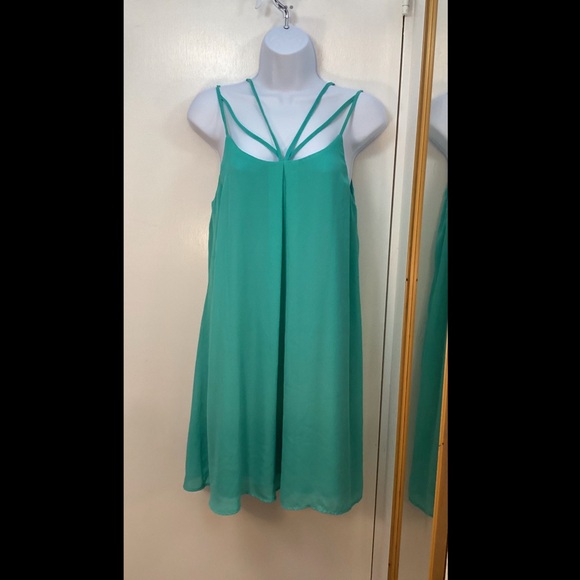 Strappy turquoise Dress - Picture 1 of 4